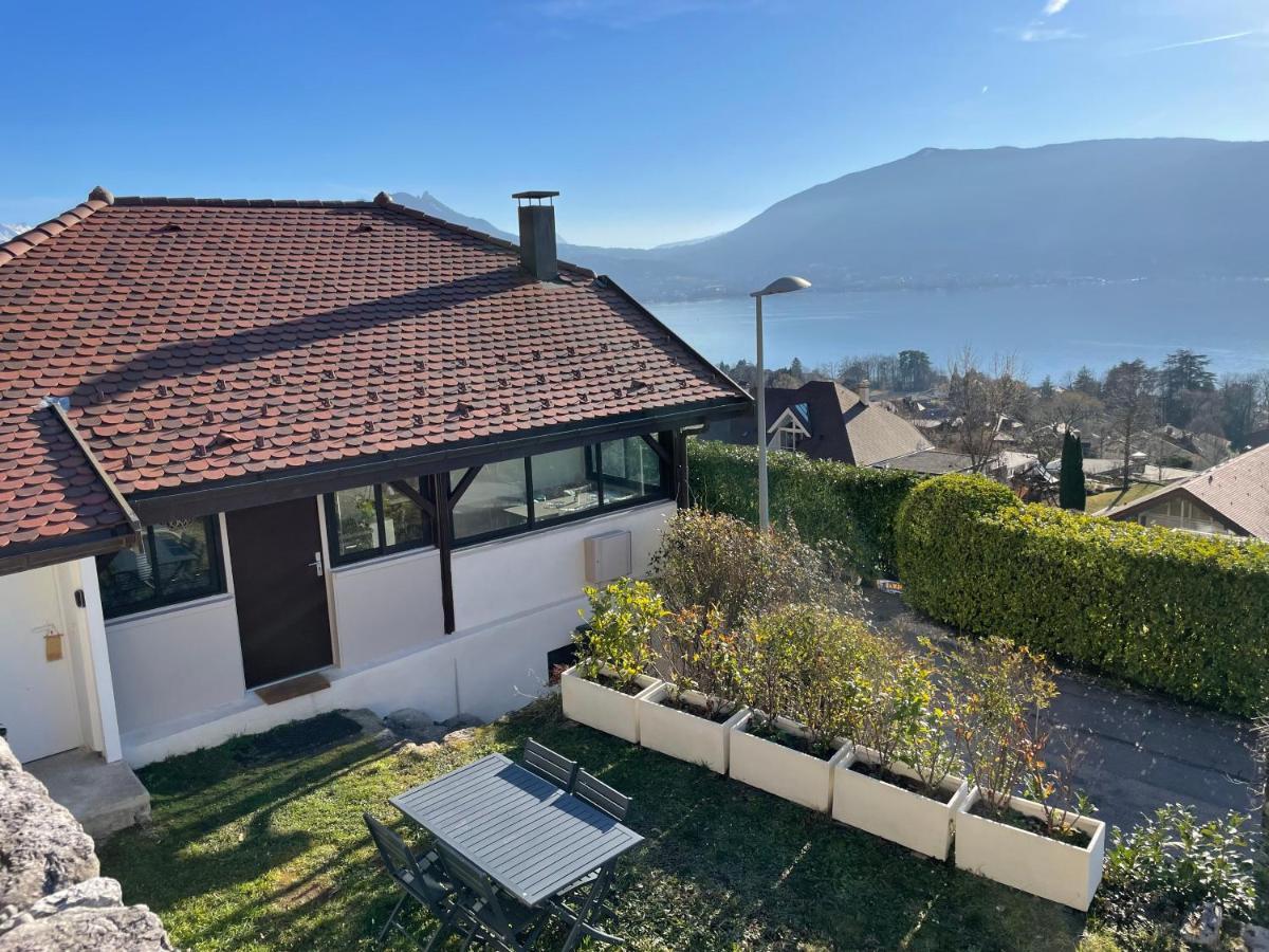 Maisonnette vue panoramique lac d'Annecy Veyrier-du-Lac Extérieur photo