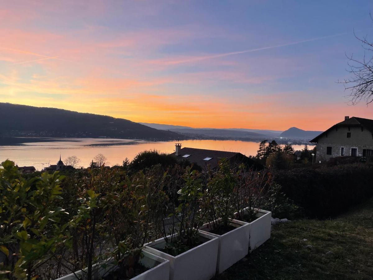 Maisonnette vue panoramique lac d'Annecy Veyrier-du-Lac Extérieur photo