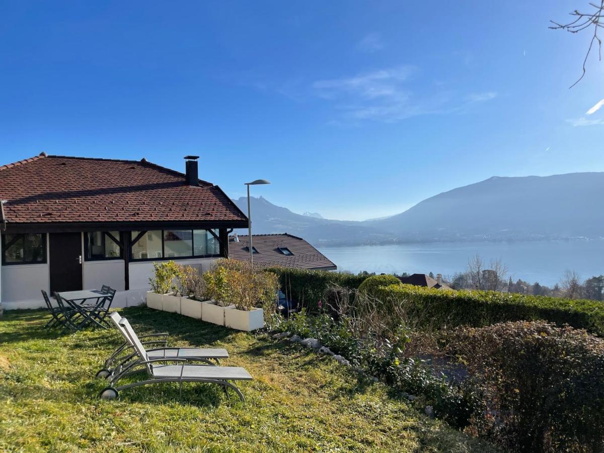 Maisonnette vue panoramique lac d'Annecy Veyrier-du-Lac Extérieur photo